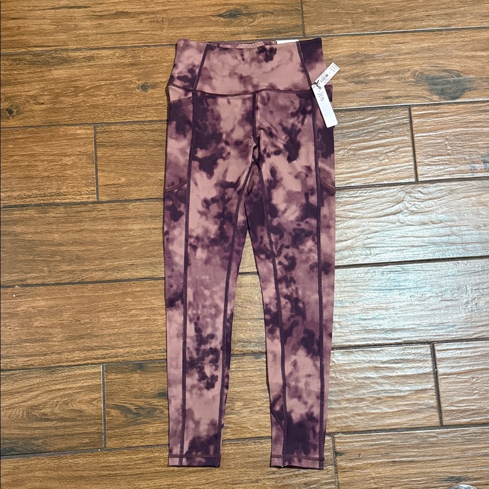 Victoria's Secret Purple Tie-Dye Leggings